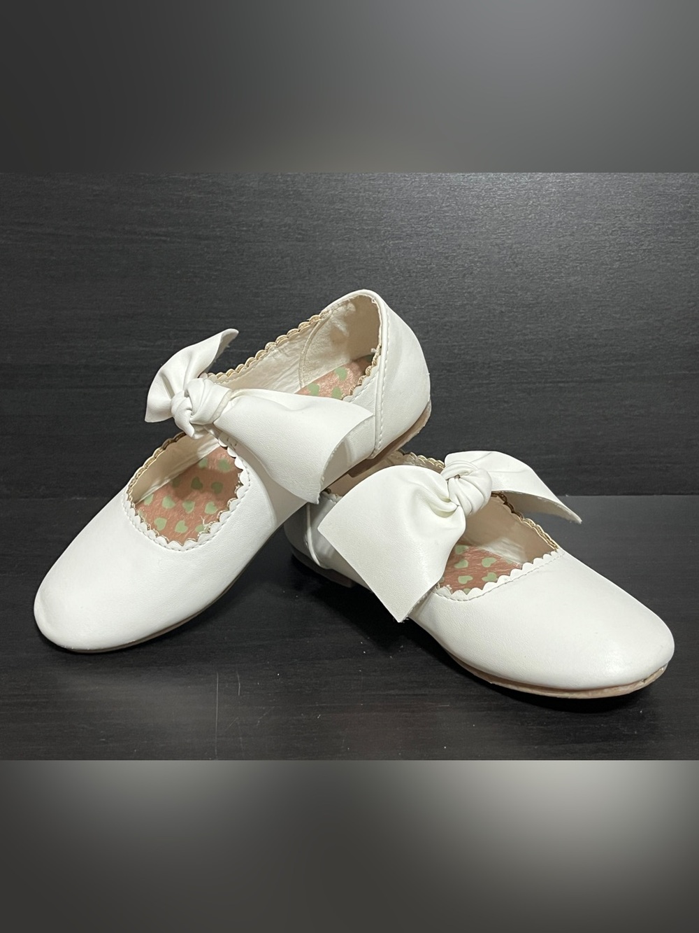 ⭐️$5 ADD ON⭐️  White Bow Mary Jane Dress Flats for Kids